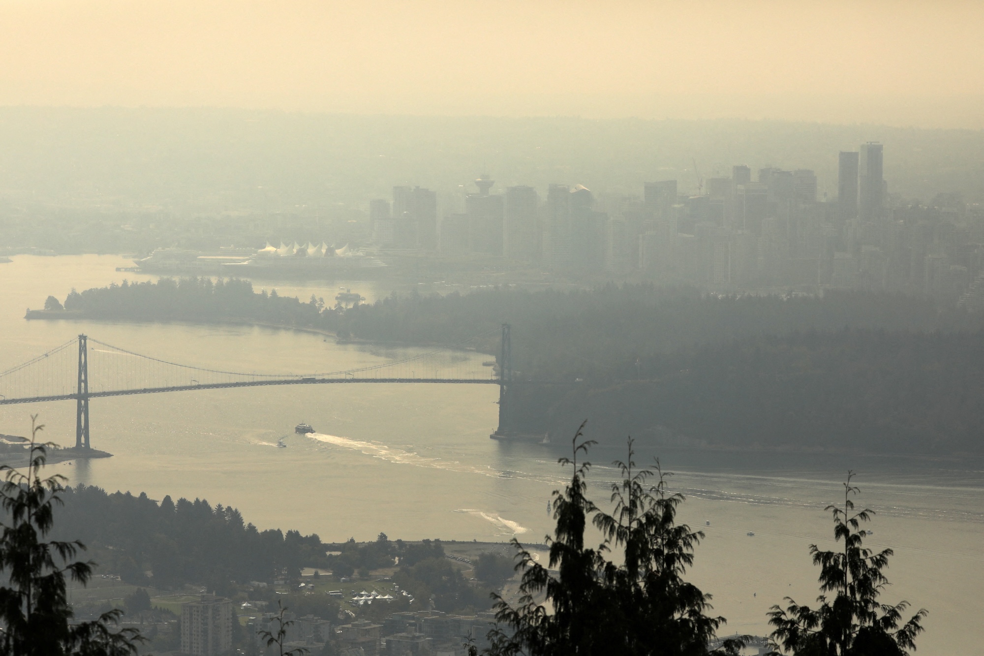 Wildfire smoke blankets Vancouver skies