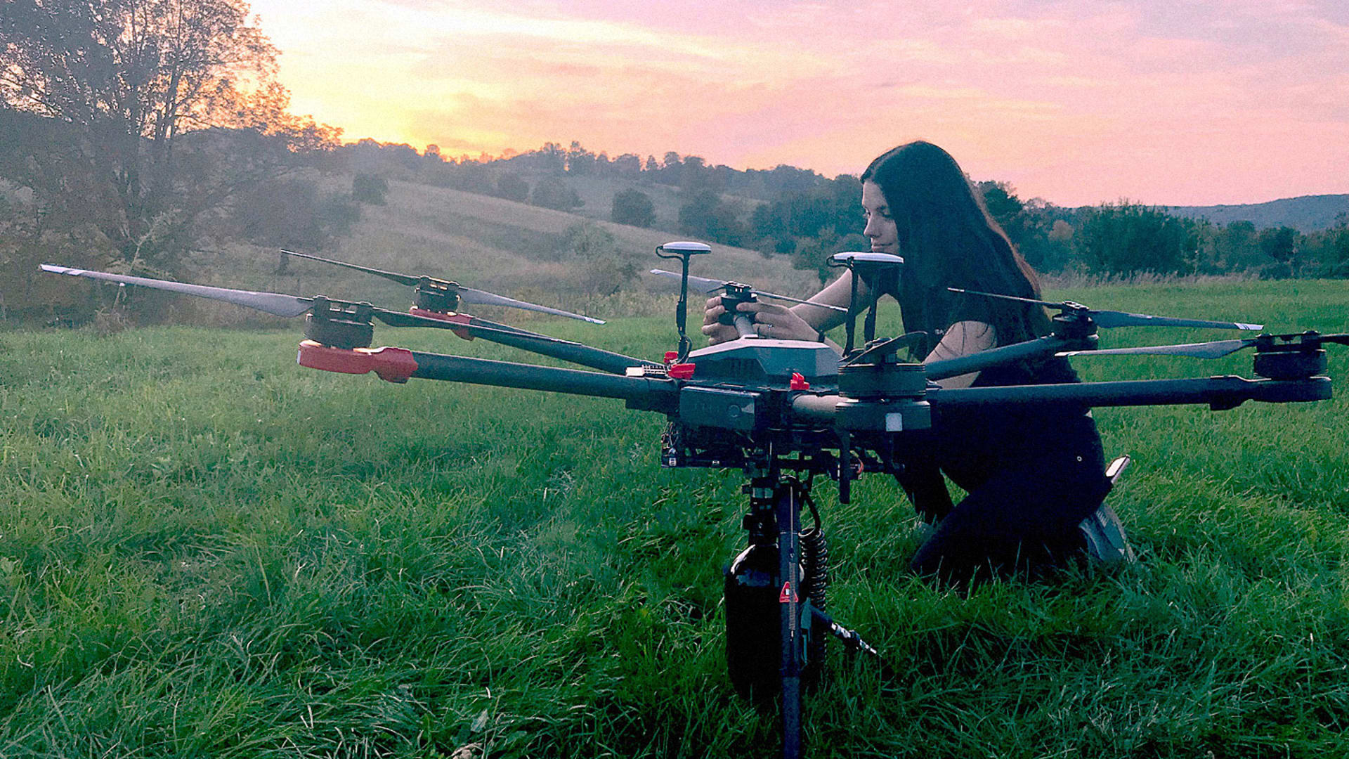 One of Flash Forest's prototype drones.