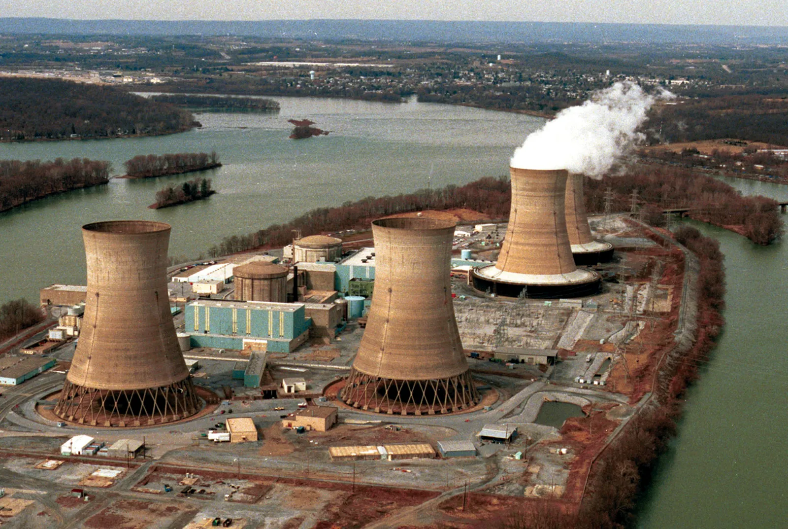 Three Mile Island nuclear power plant in Pennsylvania.