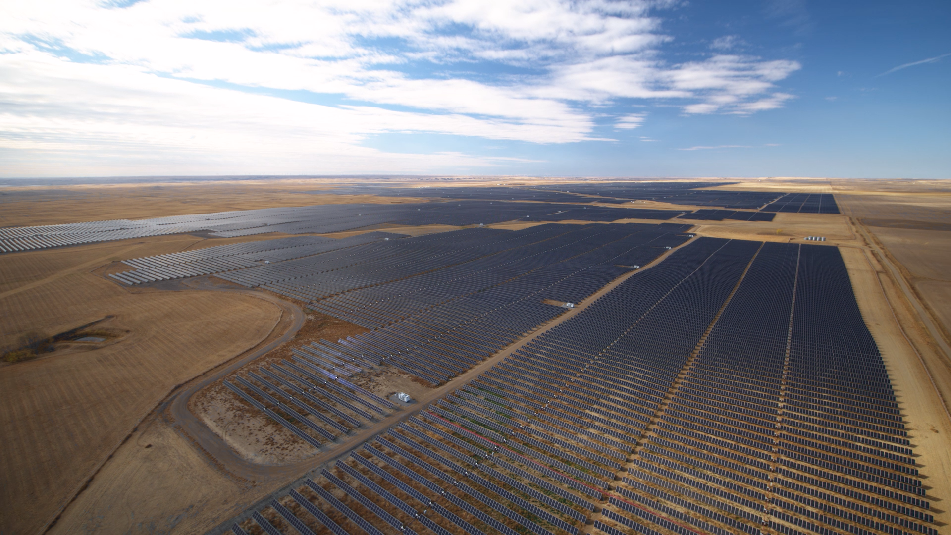 Canada’s largest solar farm, the Travers Solar Project located in Vulcan County, Alberta.