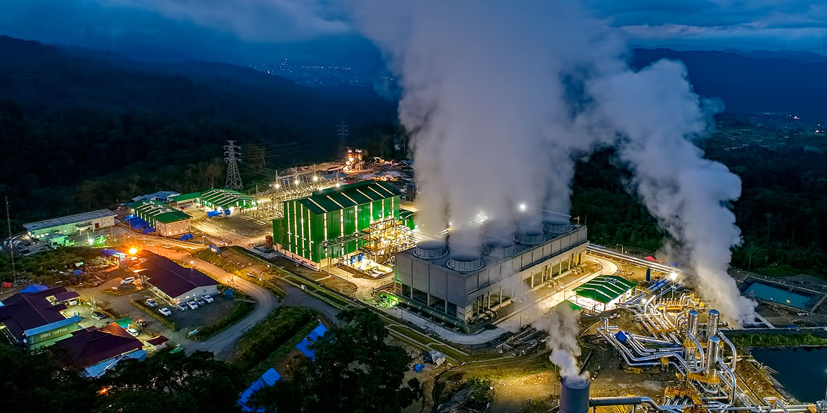 Muara Laboh Geothermal Power Plant in Indonesia.