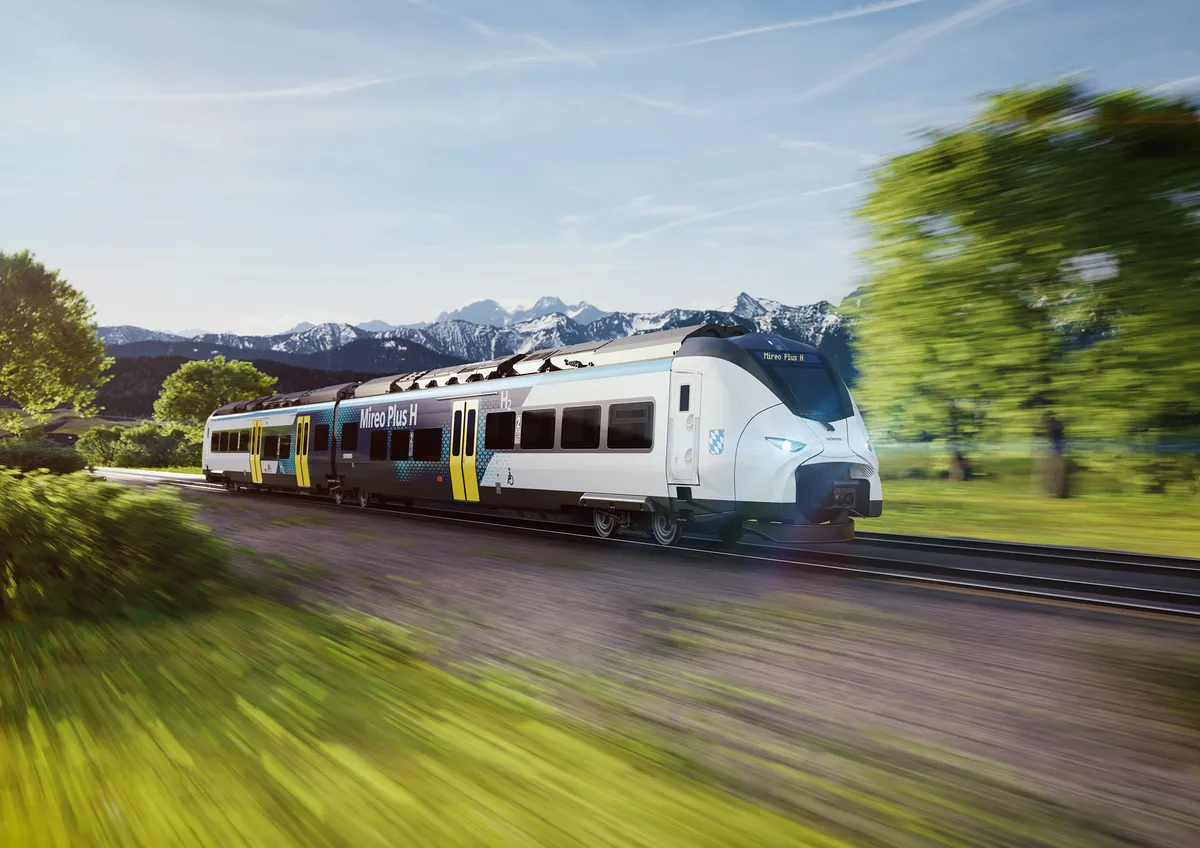 Siemens Mobility develops hydrogen train for climate-neutral rail transport in Bavaria.