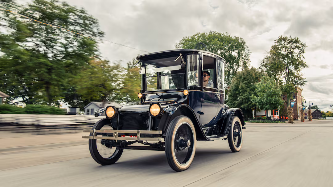 One of the earliest electric cars was the Detroit Electric Model 90 Coupe