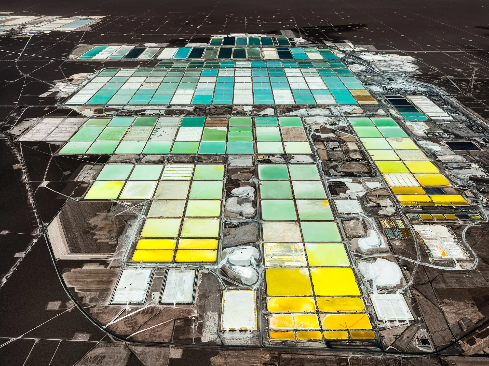 The Salar de Atacama lithium salt flats in northern Chile