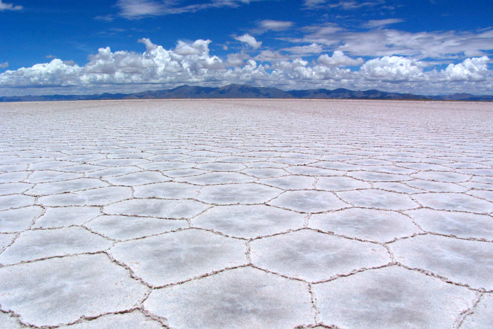 The Salinas Grandes in Argentina has reserves of around 20 million tonnes of lithium