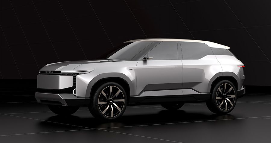 The Toyota Land Cruiser Se concept that uses a solid state battery